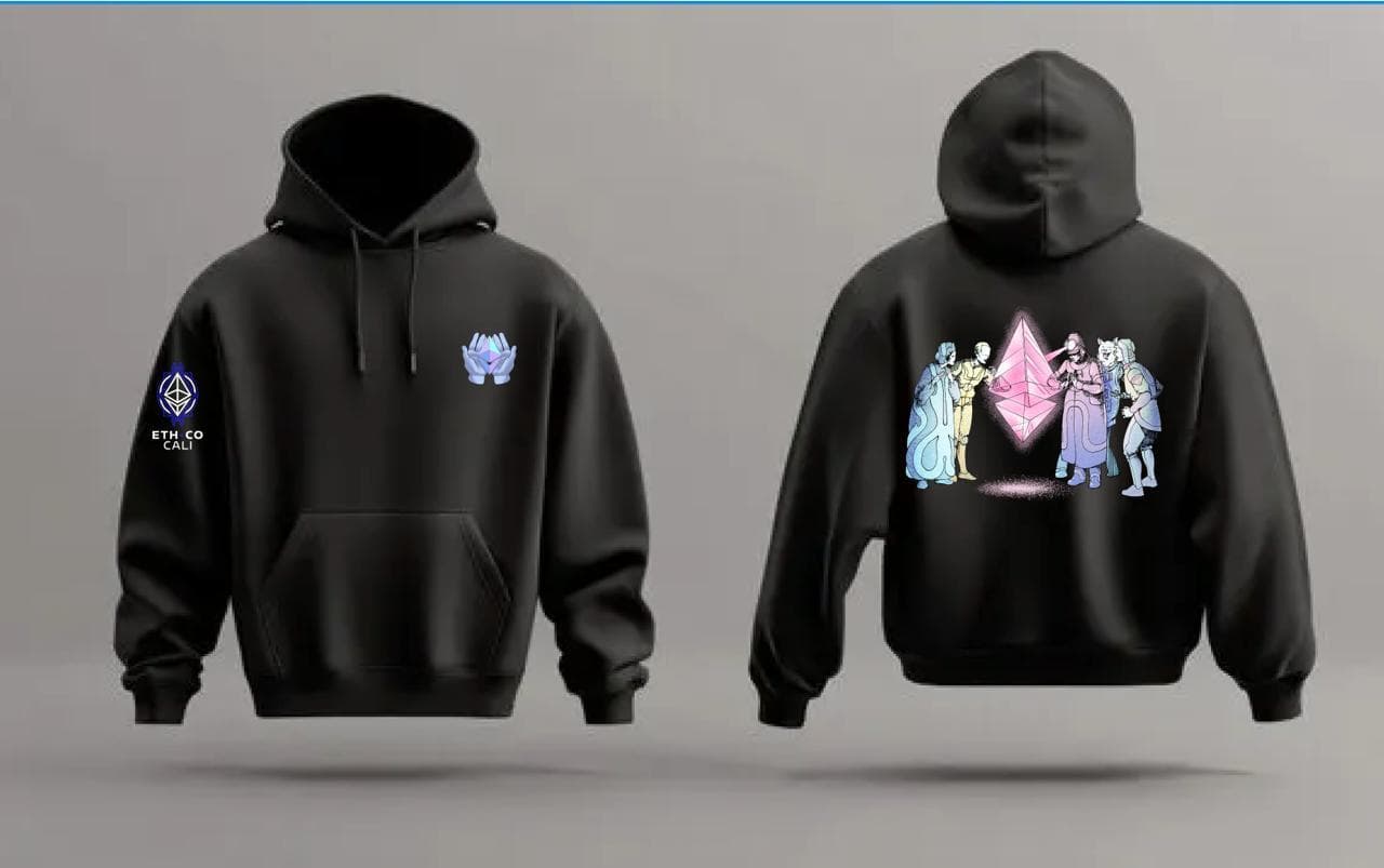 Hoodie negro Ethereum